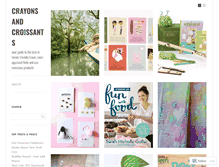 Tablet Screenshot of crayonsandcroissants.com
